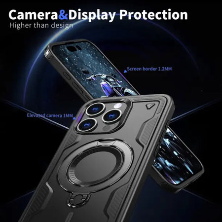 Entronix Apple iPhone 16 Pro [Magnetic-Compatible] Case - Armor Ring, - Entro Retail