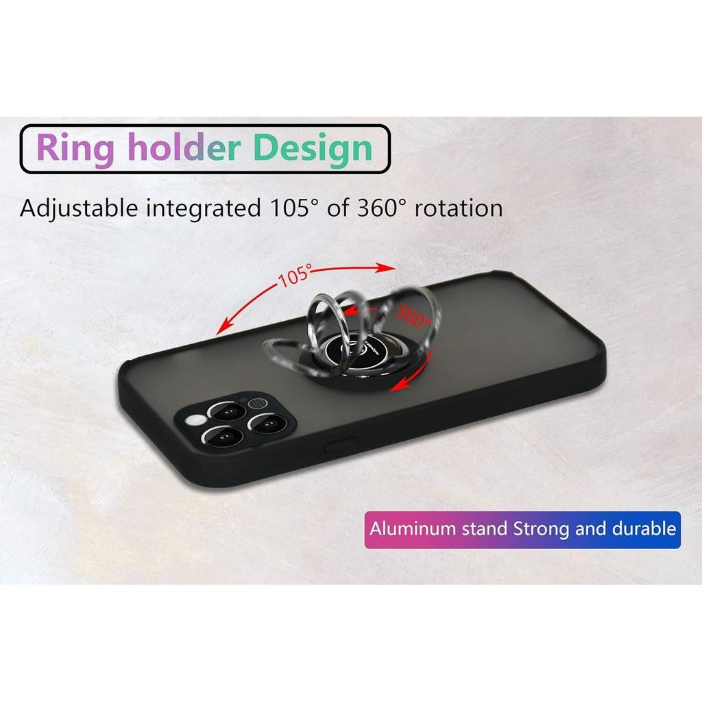 Entronix Apple iPhone 16 Matte Case - Ring Holder, - Entro Retail