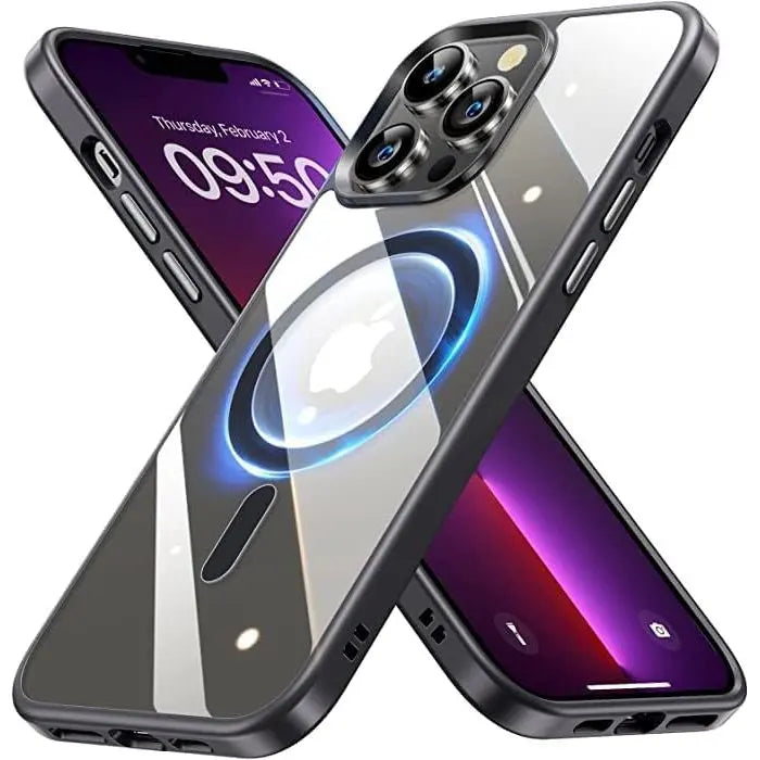 Entronix Pastel Clear Case for Apple iPhone 13 Pro Max, [Magnetic-Compatible] Clear Back Bumper Cover, - Entro Retail