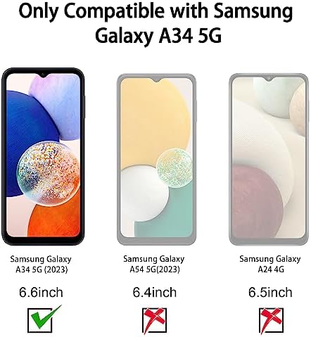 Entronix 3-in-1 Bundle for Samsung Galaxy A34, Heavy Duty Case & 2 Clear Tempered Glass Screen Protectors - Entro Retail
