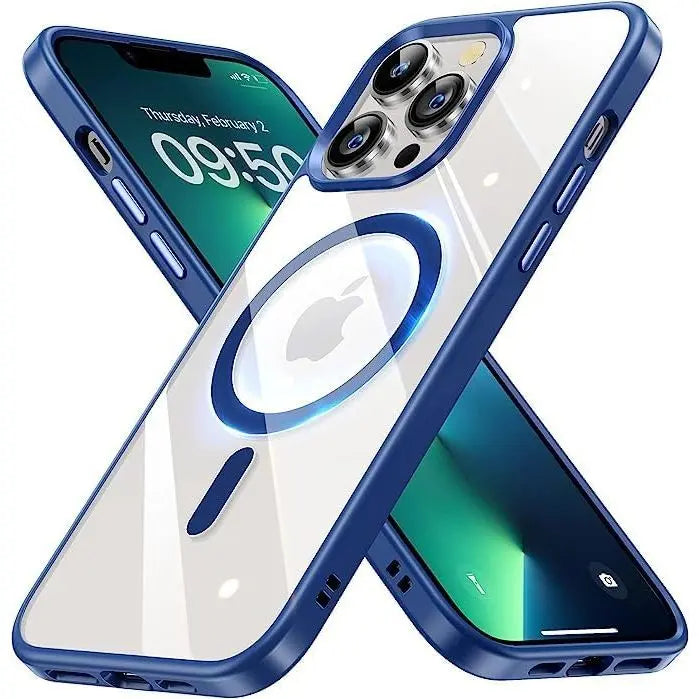 Entronix Pastel Clear Case for Apple iPhone 13 Pro Max, [Magnetic-Compatible] Clear Back Bumper Cover, - Entro Retail