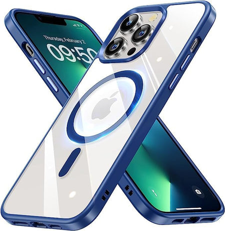 Entronix Pastel Clear Case for Apple iPhone 13 Pro Max, [Magnetic-Compatible] Clear Back Bumper Cover, - Entro Retail
