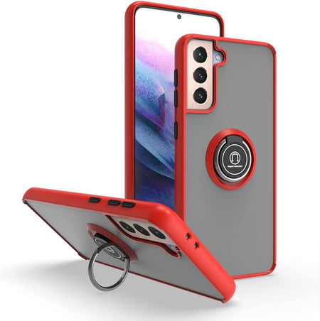Entronix Matte Ring Case for Samsung Galaxy S22 Plus, Slim Matte Cover with Built-In Kickstand, - Entro Retail