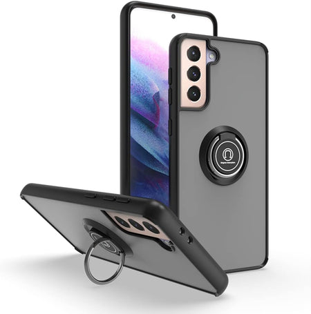 Entronix Matte Ring Case for Samsung Galaxy S22 Plus, Slim Matte Cover with Built-In Kickstand, - Entro Retail
