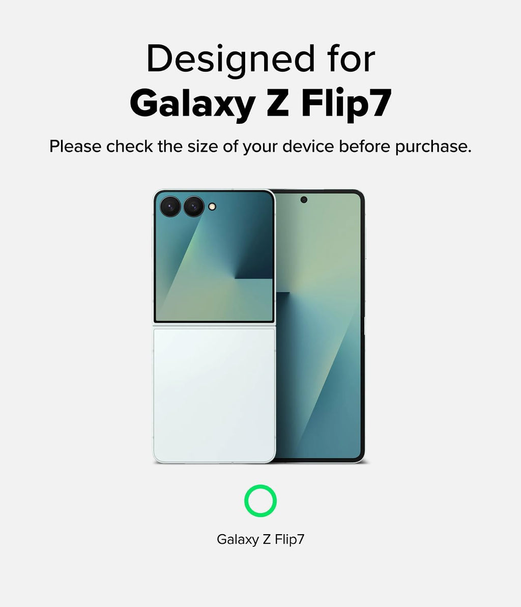 Entronix Case Compatible with Galaxy Z Flip 7 - [Hard Back] Clear Cover