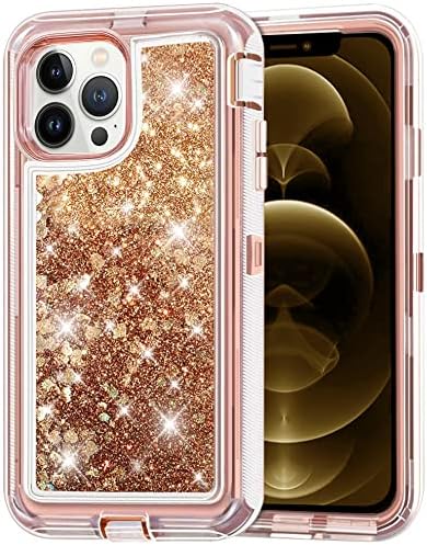 Entronix Heavy Duty Glitter Case for Apple iPhone 12 Pro Max, Triple-Layer & Full Protection, - Entro Retail