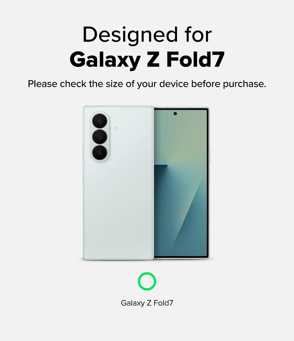 Entronix [Magnetic] Case Compatible with Galaxy Z Fold 7 - [Hard Back] Slim Clear