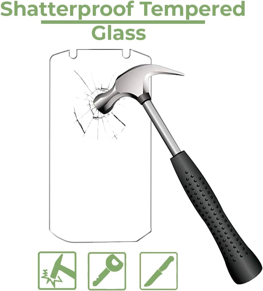 Entronix Clear Screen Protector Compatible with Zebra Scanner TC77 - 2-Piece Combo