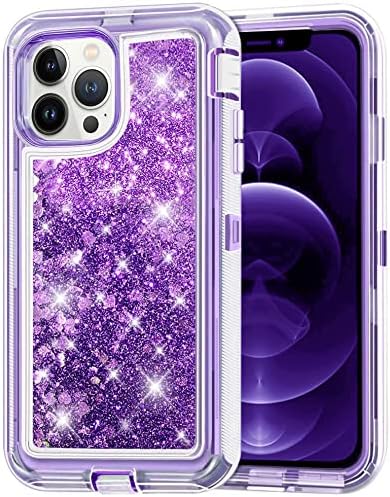 Entronix Heavy Duty Glitter Case for Apple iPhone 12 Pro Max, Triple-Layer & Full Protection, - Entro Retail