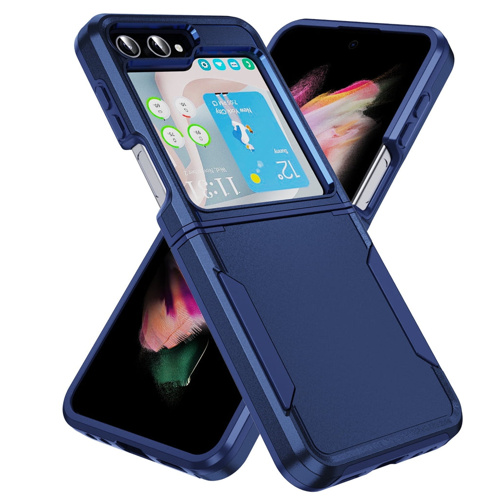 Entronix Case Designed for Samsung Galaxy Z FlipZ Flip 3 Heavy Duty Case, Dual Layer Protection Shockproof Dropproof Dustproof Anti-Scratch Case - Entro Retail