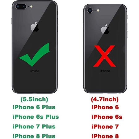 Entronix Apple iPhone 8 Plus/7 Plus Case - Folio Wallet & Card Holder, - Entronix