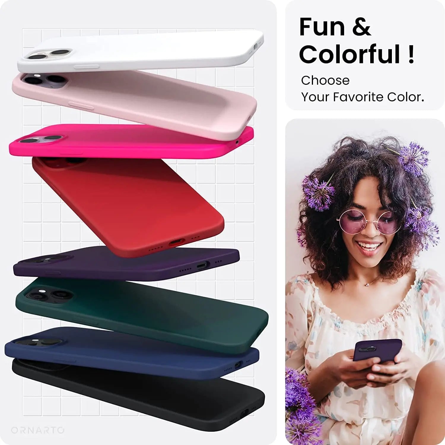 Entronix Case Compatible with iPhone 13 - Soft-Touch Liquid Silicone - Entronix