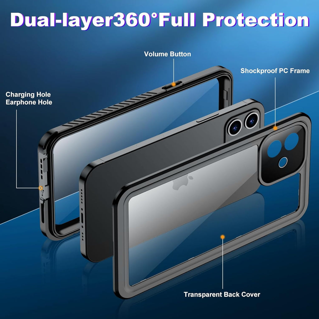 Entronix Case Compatible with iPhone 12 - IP68 Waterproof Protection