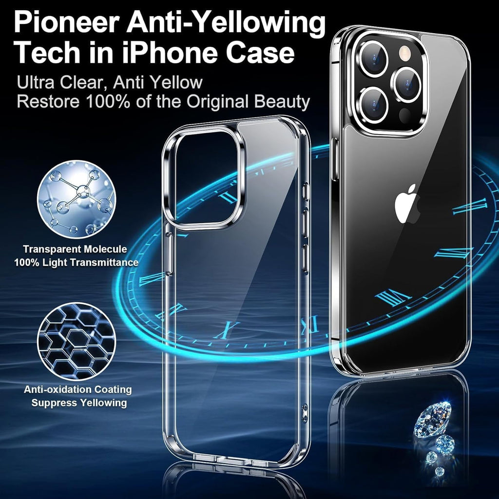 Entronix Case Compatible with iPhone 13 Mini - [Hard Back] Slim Clear