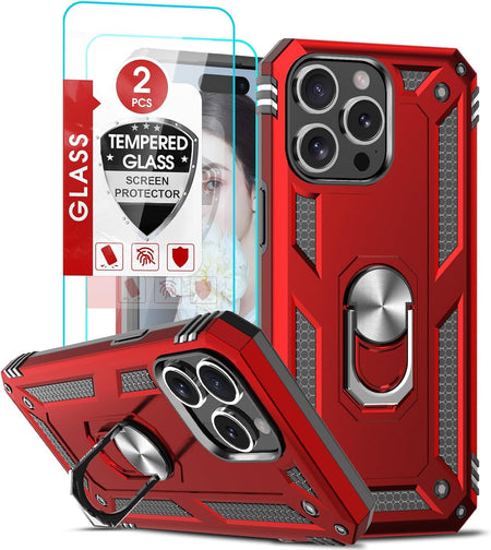 Entronix Apple iPhone 11 Pro Max Case - Guard Ring Holder & 2 Clear Screen Protectors - Entro Retail