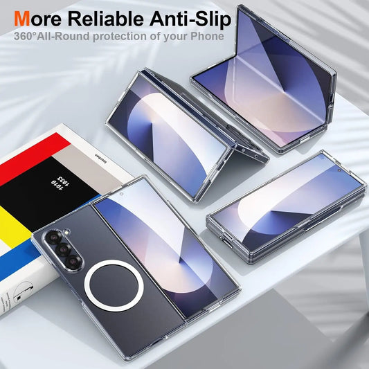 Entronix Samsung Galaxy Z Fold 6 [Magnetic-Compatible] Crystal Clear Case - Sturdy - Entronix