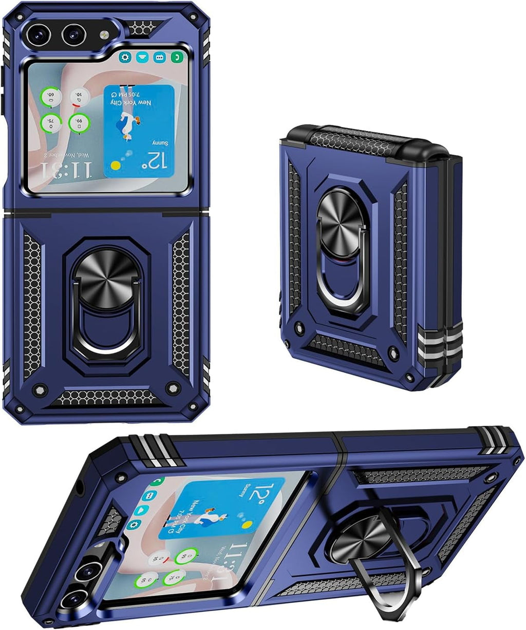 Entronix Samsung Galaxy Z Flip 5 Case - Guard Ring Holder, Dual Layer Protection - Entro Retail