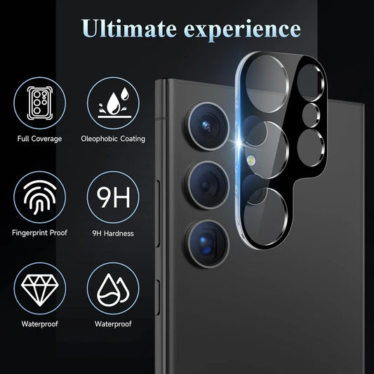Entronix Clear Camera Lens Protector Compatible with Galaxy S25 Ultra - 3-Piece Combo - Entronix