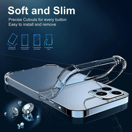 Entronix Case Compatible with iPhone 13 Pro Max - [Hard Back] Slim Clear - Entronix