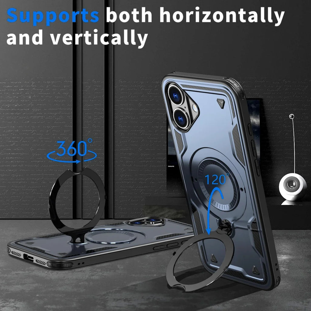 Entronix Apple iPhone 16 [Magnetic-Compatible] Case - Armor Ring, - Entro Retail