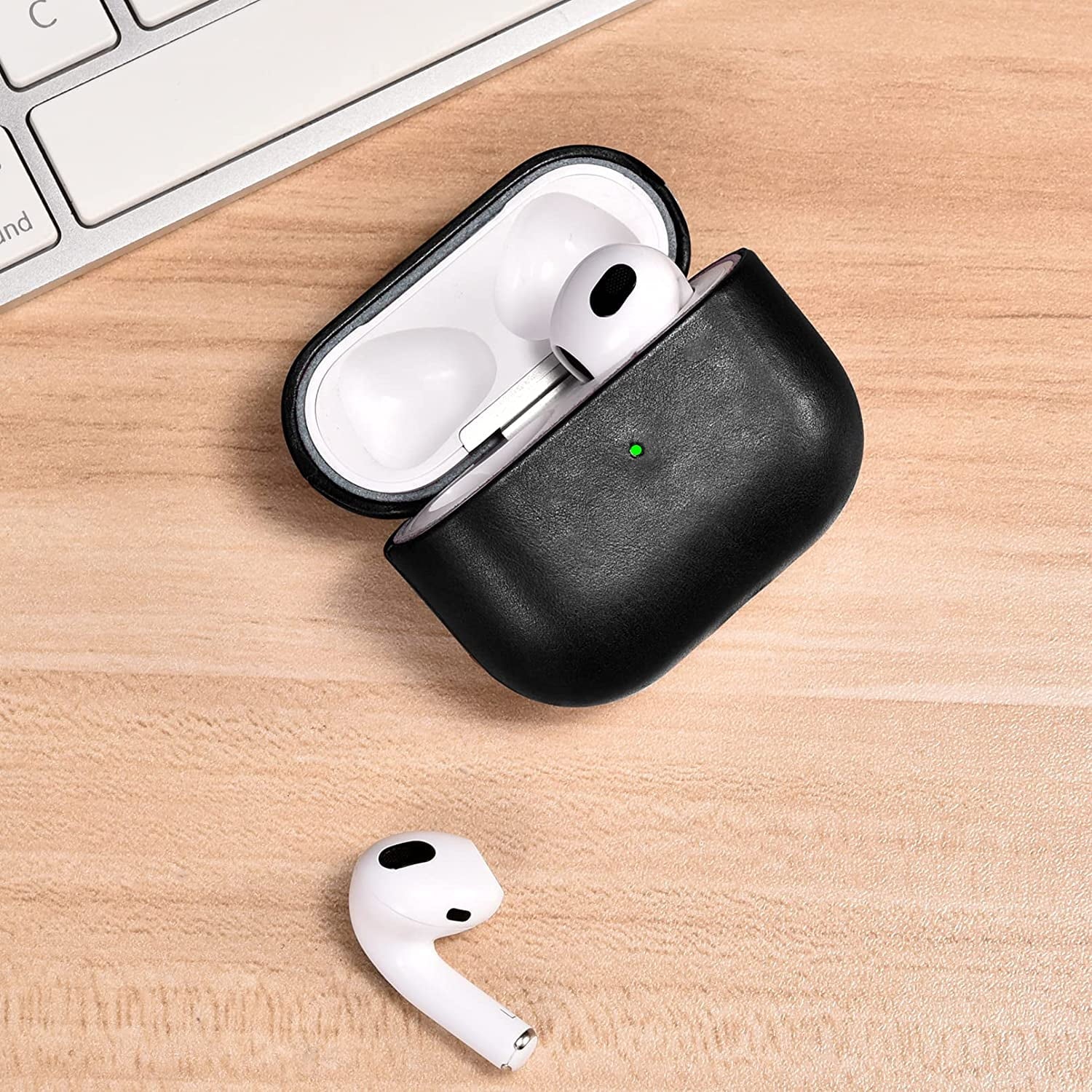 Entronix Case Compatible with AirPods 3rd Gen - Luxury Leather Cover