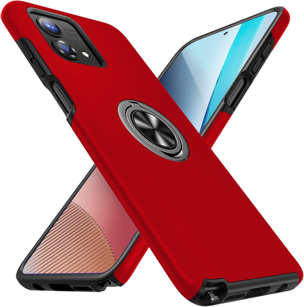 Entronix Case Designed for Motorola G Stylus 2023 Heavy Duty with Built-in Kickstand, Dual Layer Protection Rotating Holder Ring, Sturdy Case - Entro Retail