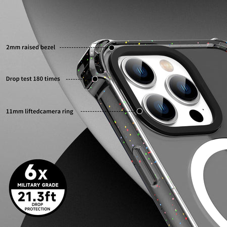 Entronix Apple iPhone 13 Pro Max/12 Pro Max [Magnetic-Compatible] Case - Bouncy Bumper, - Entronix