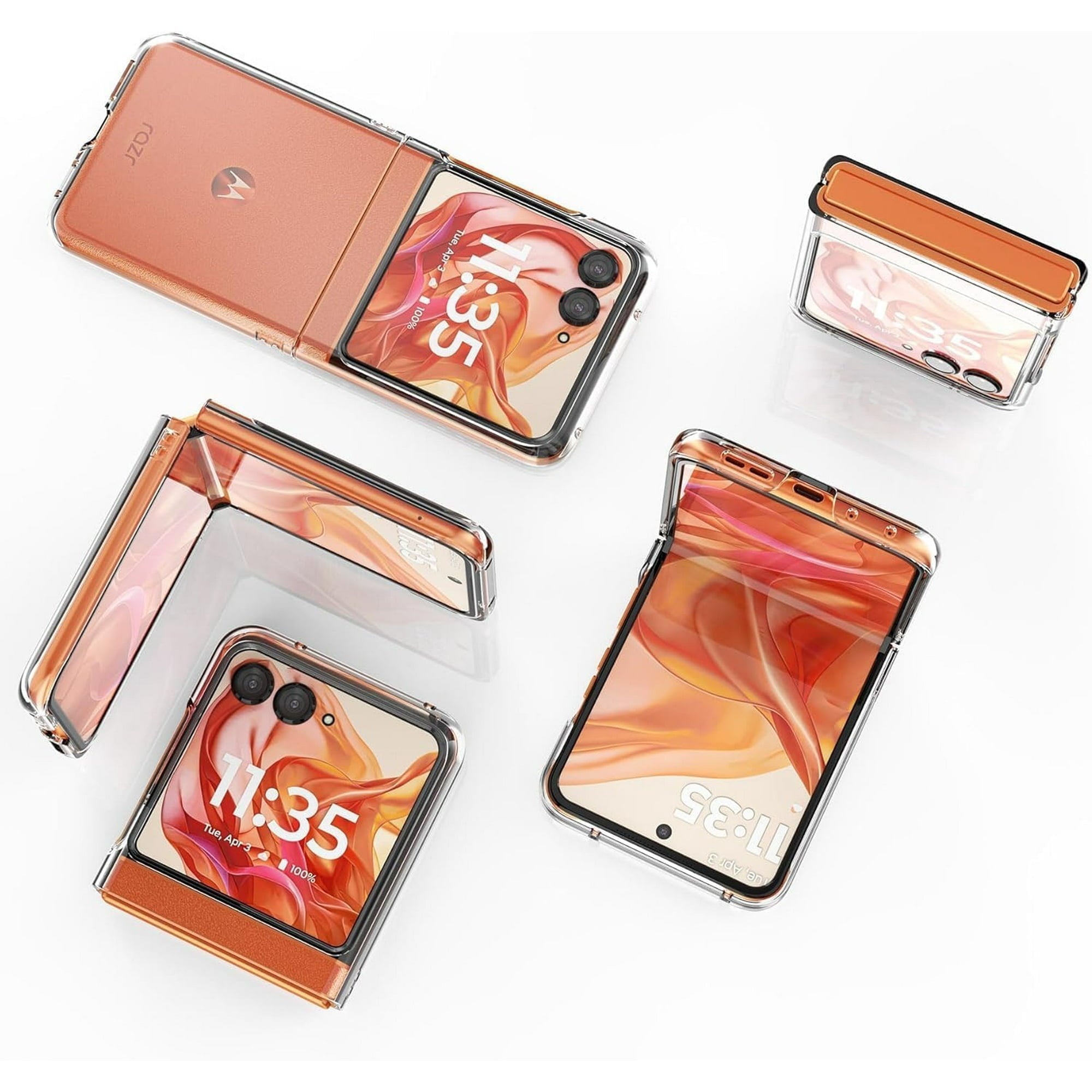 Entronix Case Compatible with Moto Razr Plus 2025 - [Hard Back] Clear Cover