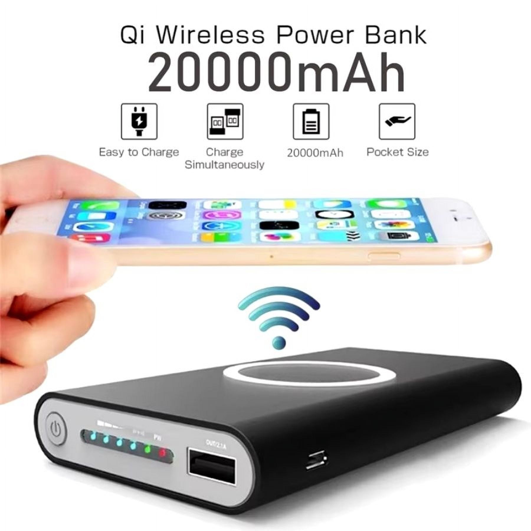 Entronix [Magnetic] Wireless Power Bank - 20000 mAh/USB-C/iPhone/Android