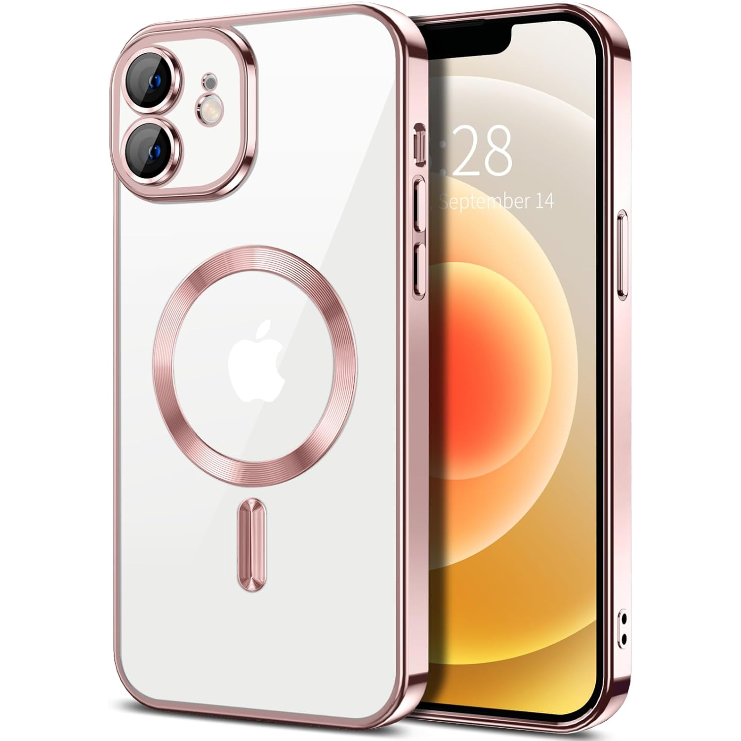 Entronix [Magnetic] Case Compatible with iPhone 11 - [Clear Back] Luxury Glossy Cover - Entronix