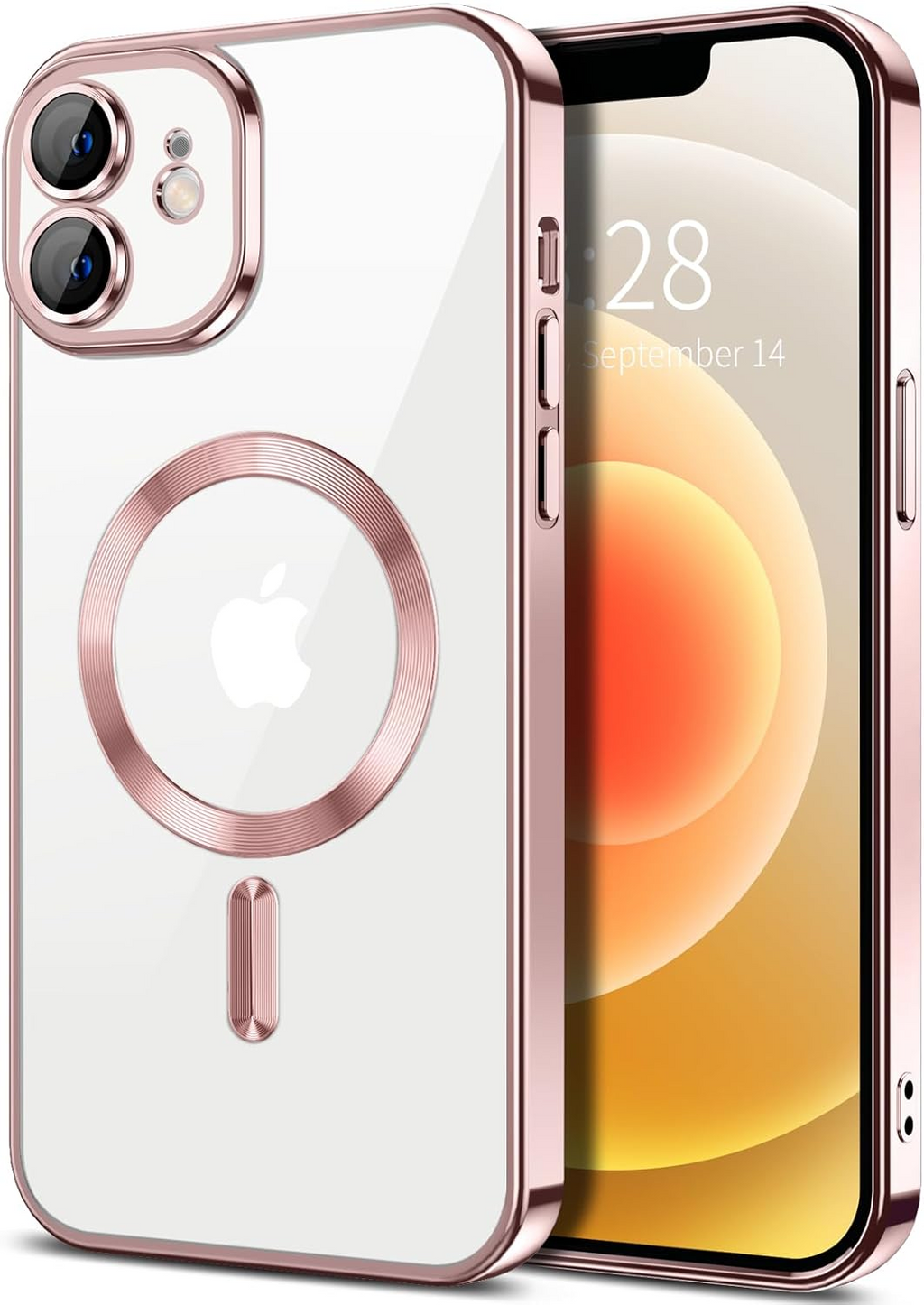 Entronix [Magnetic] Case Compatible with iPhone 11 - [Clear Back] Luxury Glossy Cover