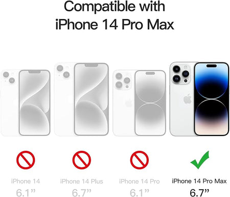 Entronix 3-Pack for Apple iPhone 14 Pro Max, Clear Camera Lens Protector, Easy Installation - Entro Retail