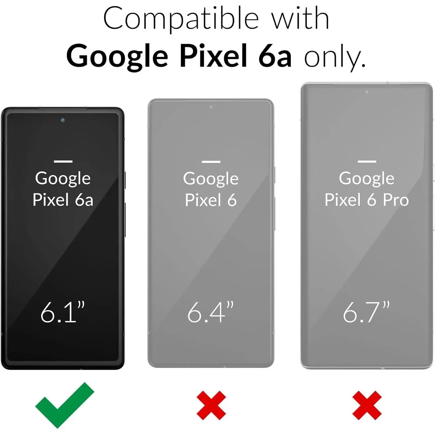Entronix Heavy Duty Case for Google Pixel 6a, Triple-Layer & Full Protection, - Entro Retail
