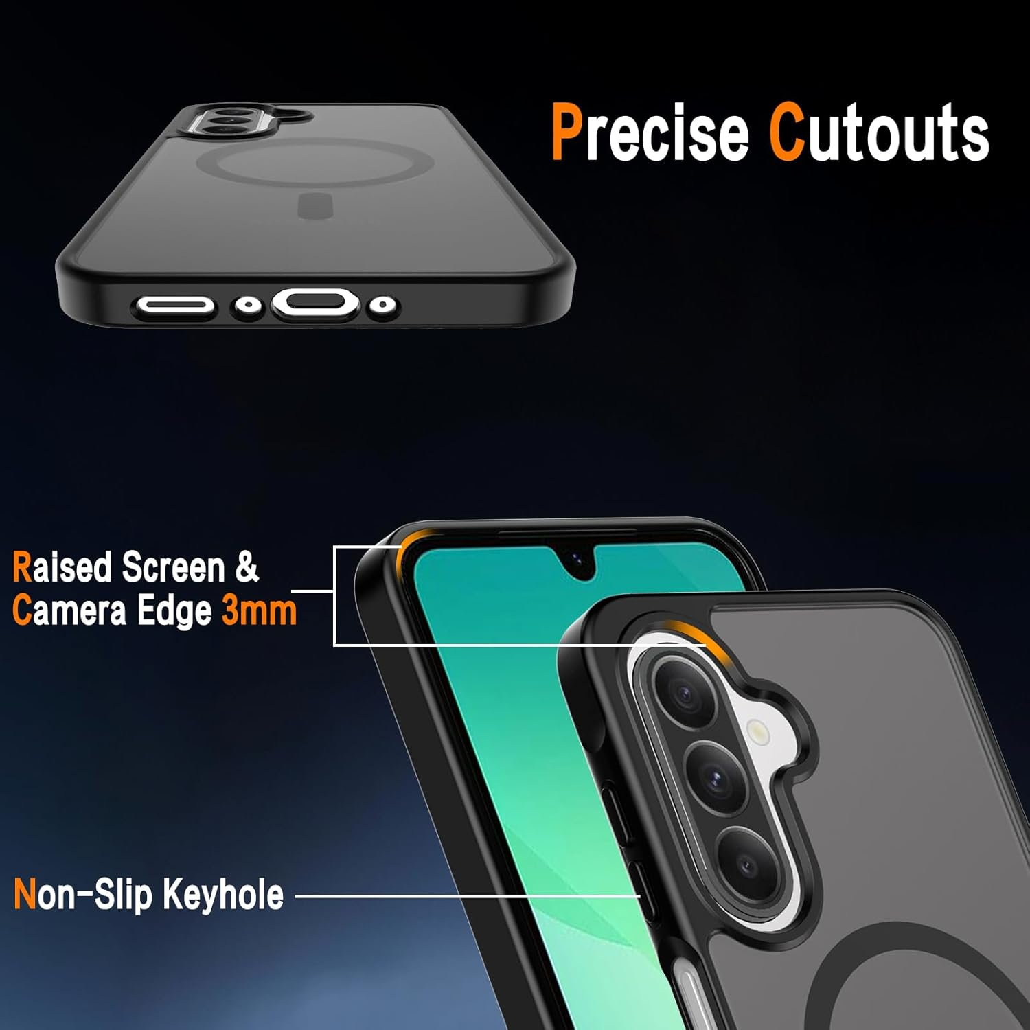 Entronix [Magnetic] Case Compatible with Galaxy A17 - Translucent Frosted Matte - Entronix