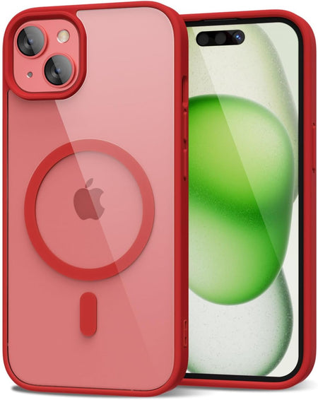 Entronix Pastel Clear Case for Apple iPhone 14 Plus, [Magnetic-Compatible] Clear Back Bumper Cover, - Entro Retail