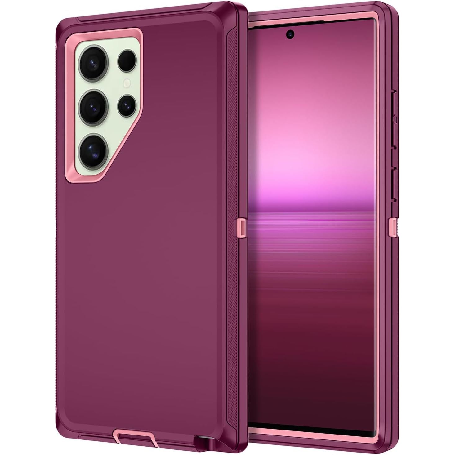 Entronix Heavy Duty Case for Samsung Galaxy S24 Ultra, Triple-Layer & Full Protection, - Entro Retail