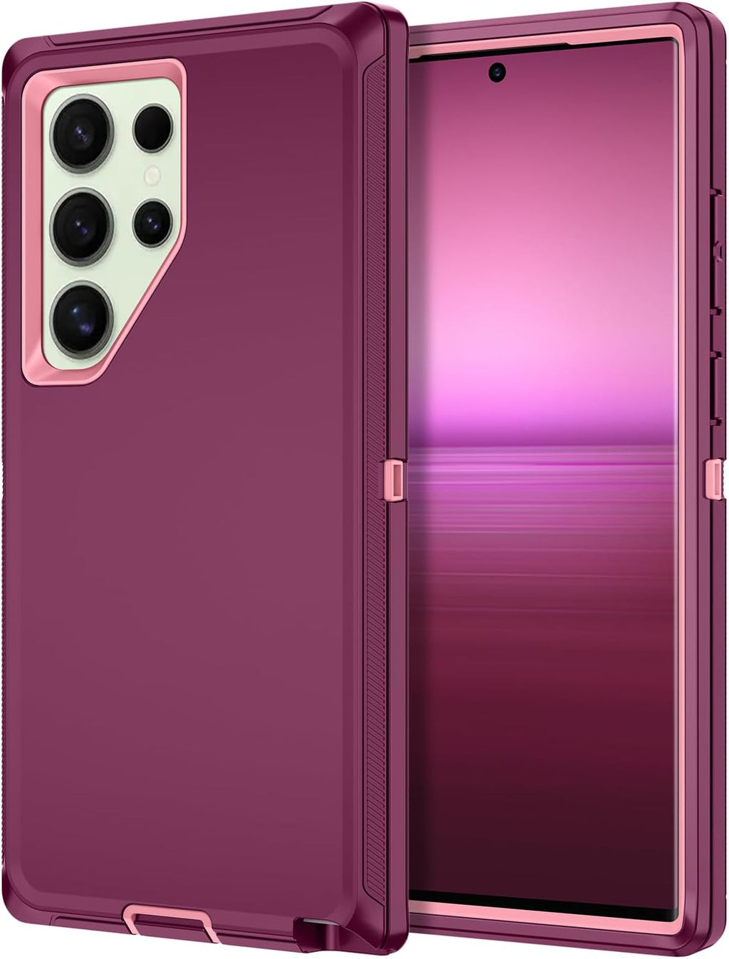 Entronix Heavy Duty Case for Samsung Galaxy S24 Ultra, Triple-Layer & Full Protection, - Entro Retail
