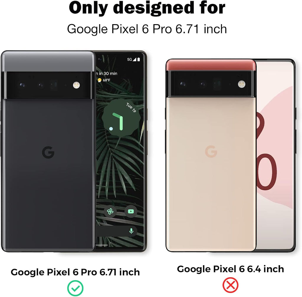 Entronix 2-Pack for Google Pixel 6 Pro, Clear Tempered Glass Screen Protector - Entro Retail