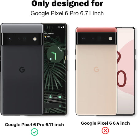 Entronix 2-Pack for Google Pixel 6 Pro, Clear Tempered Glass Screen Protector - Entro Retail