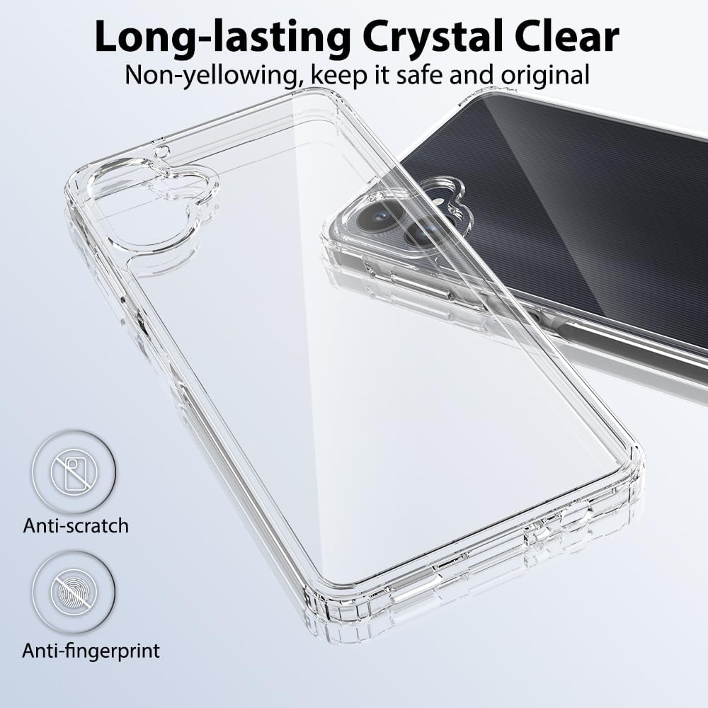 Entronix Bundle Compatible with Galaxy A06 - Clear Case & 2 Clear Screen Protectors