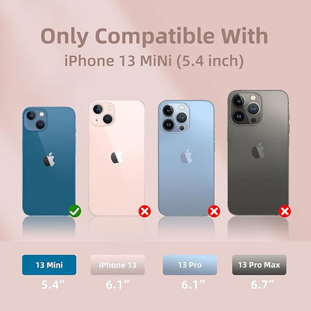 Entronix 3-in-1 Bundle for Apple iPhone 13 Mini, Heavy Duty Case & 2 Clear Tempered Glass Screen Protectors - Entro Retail
