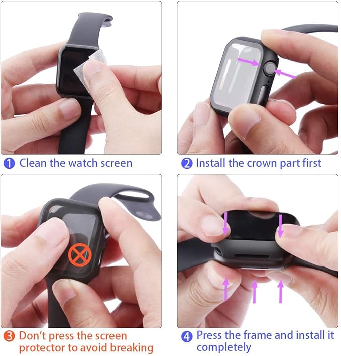 Entronix Apple Watch Series Ultra, 49mm Case - Built-In Screen Protector, - Entronix