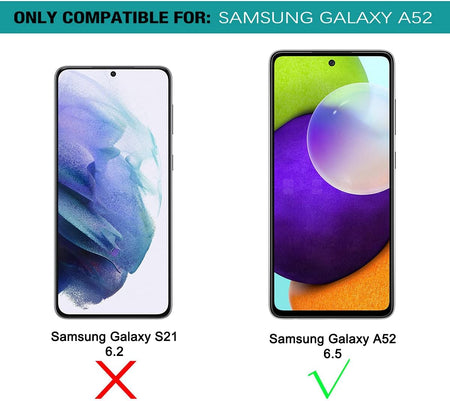 Entronix 2-in-1 Bundle for Samsung Galaxy A52, Heavy Duty Case & Clear Tempered Glass Screen Protector, Full Protection & Easy Installation - Entro Retail