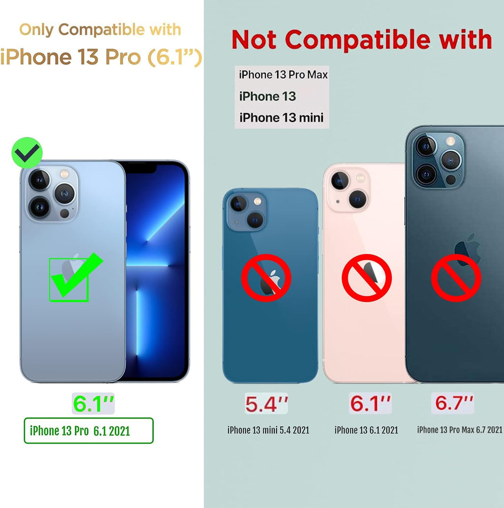 Entronix Metallic Camera Lens Protector for Apple iPhone 13 Pro, Easy Installation, - Entro Retail