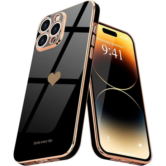 Entronix Apple iPhone 15 Pro/14 Pro Case - [Smile Everyday] Luxury Heart, - Entronix