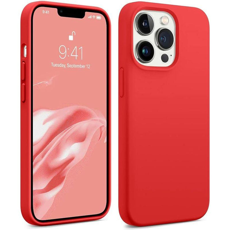 i13 Pro Max Silicone - Red