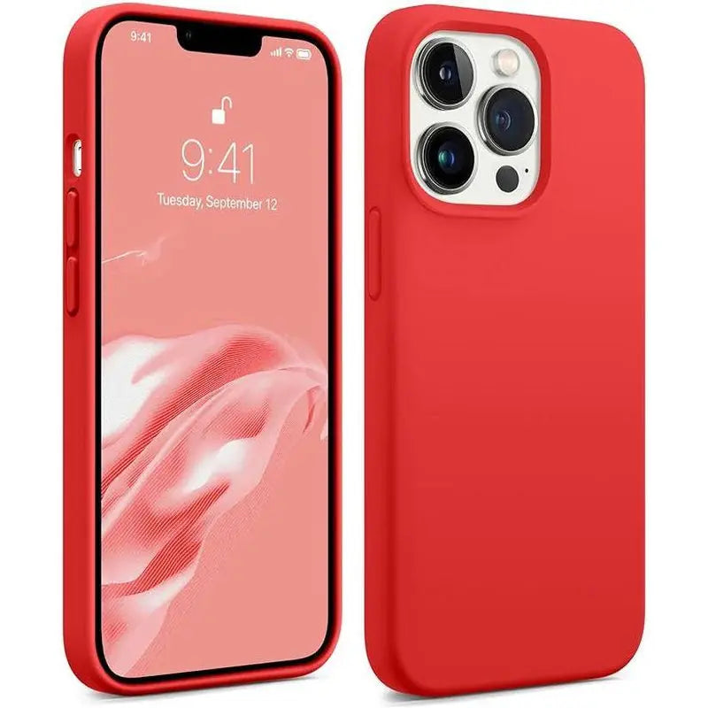 i12 Pro Max Silicone - Red