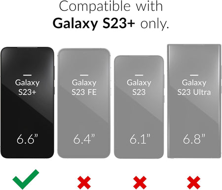 Entronix 3-in-1 Bundle for Samsung Galaxy S23 Plus, Heavy Duty Case & 2 Clear Tempered Glass Screen Protectors - Entro Retail