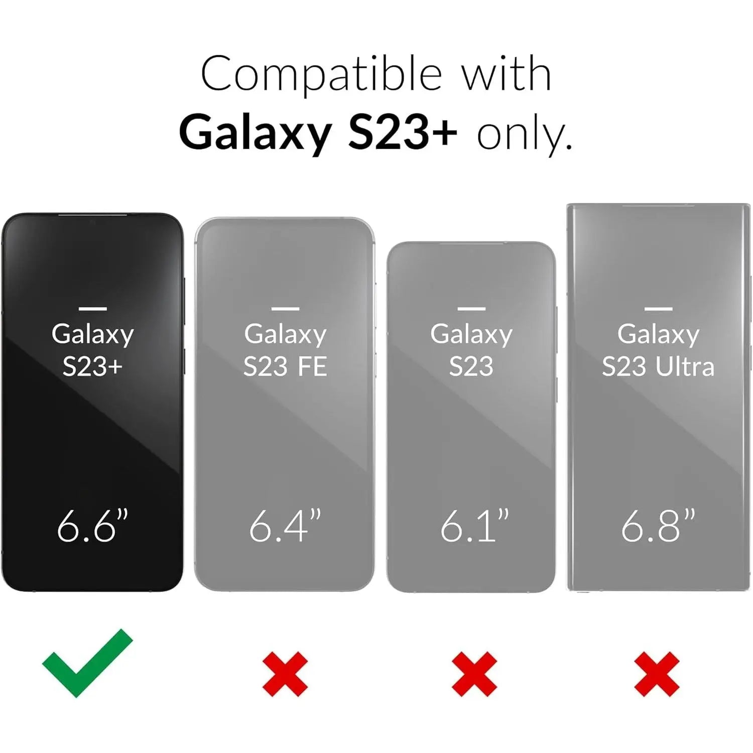Entronix 3-Pack for Samsung Galaxy S23 Plus, Clear Camera Lens Protector, Easy Installation - Entro Retail