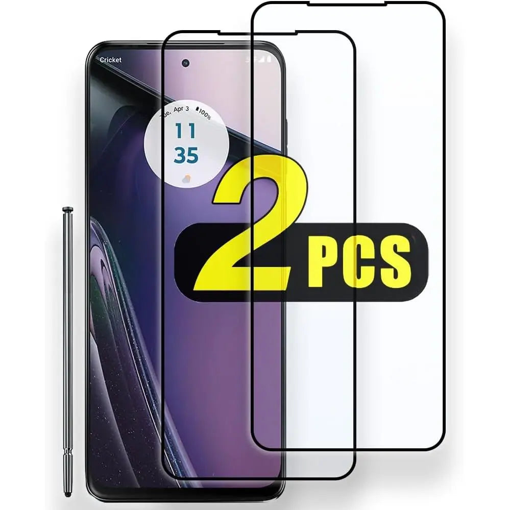 Entronix 2-Pack for Motorola Edge 2022, Clear Tempered Glass Screen Protector - Entro Retail
